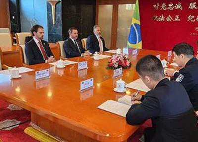 Reunião do diretor-geral da PF com o vice-ministro de Segurança Pública da China