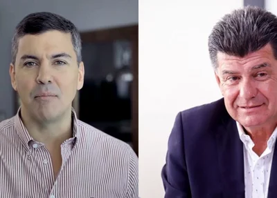 Santiago Peña e Efrain Alegre