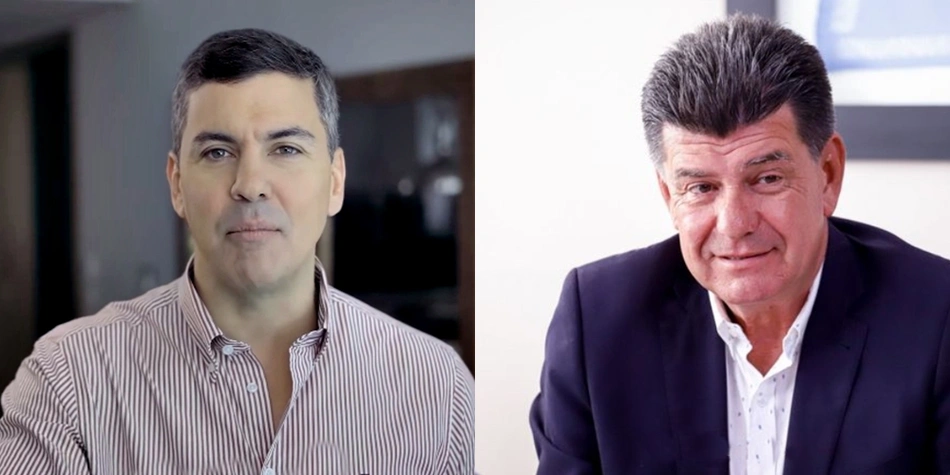 Santiago Peña e Efrain Alegre