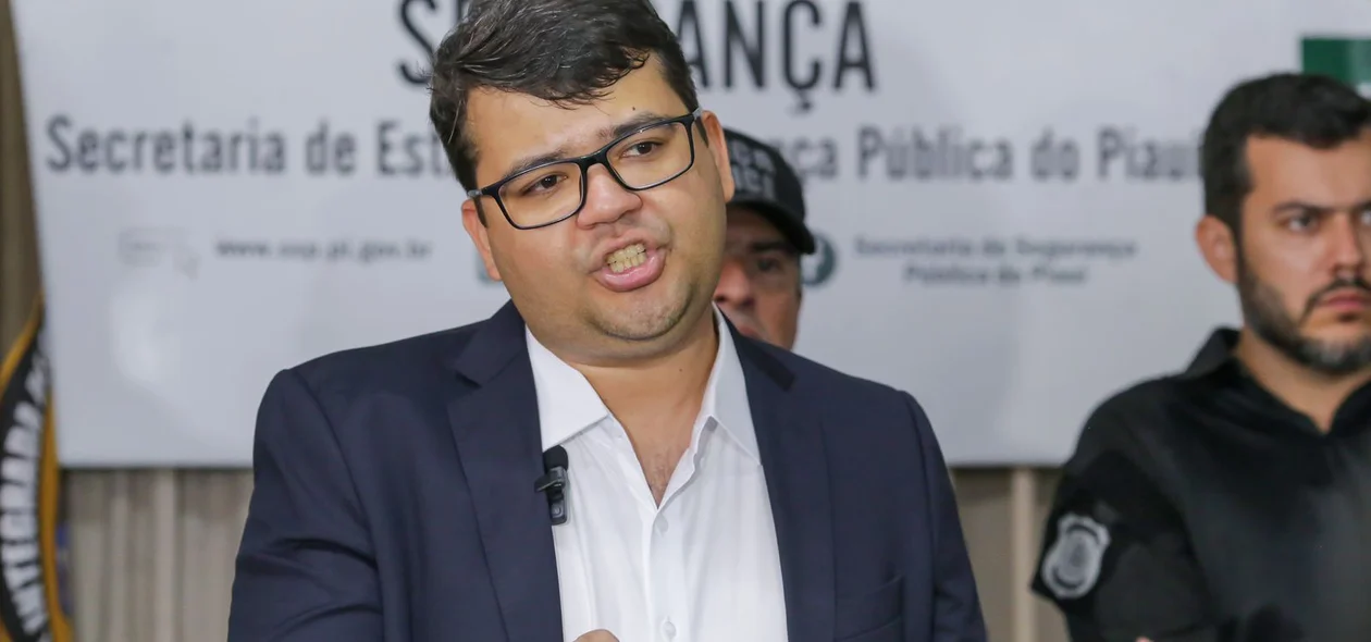 Secretario de Segurança Chico Lucas falou em coletiva realizada na SSP-PI