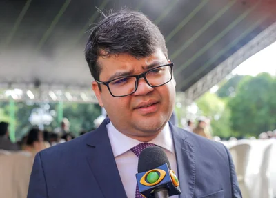 Secretário de Segurança Pública do Piauí, Chico Lucas, em entrevista à imprensa