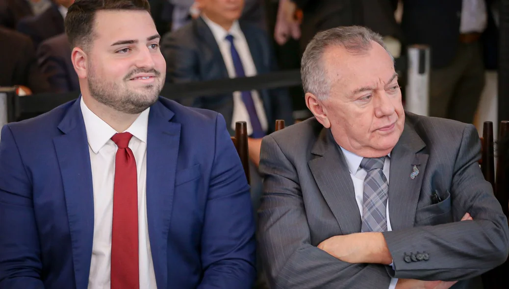 Prefeito de Aroazes, Marcelo Portela, e Kléber Eulálio, conselheiro do TCE