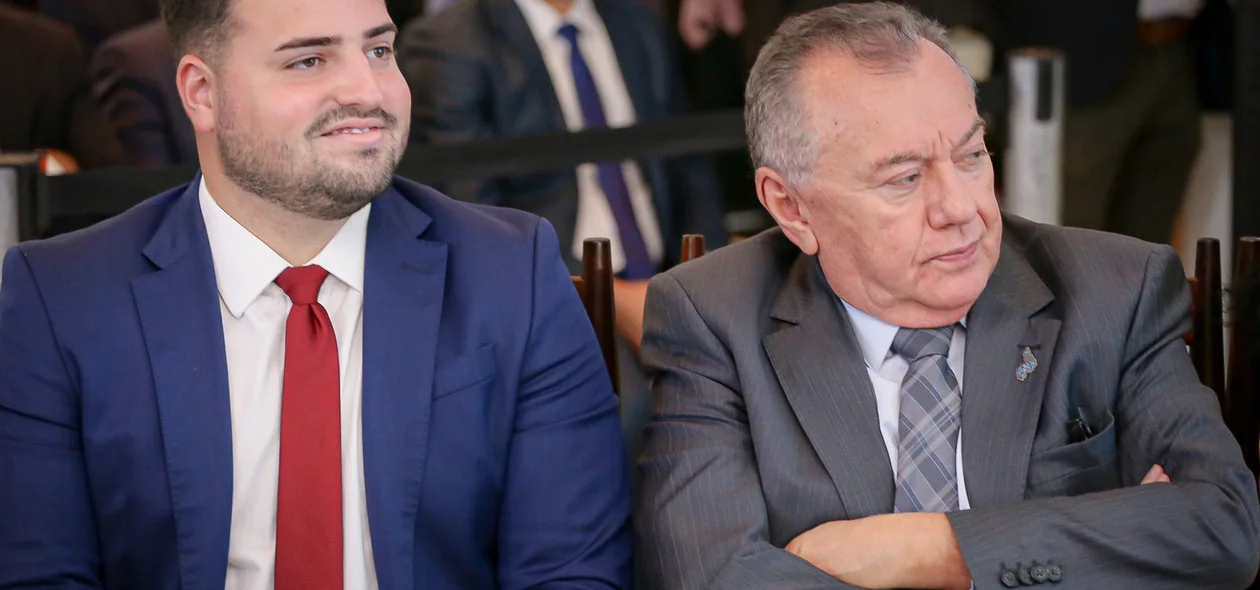 Prefeito de Aroazes, Marcelo Portela, e Kléber Eulálio, conselheiro do TCE