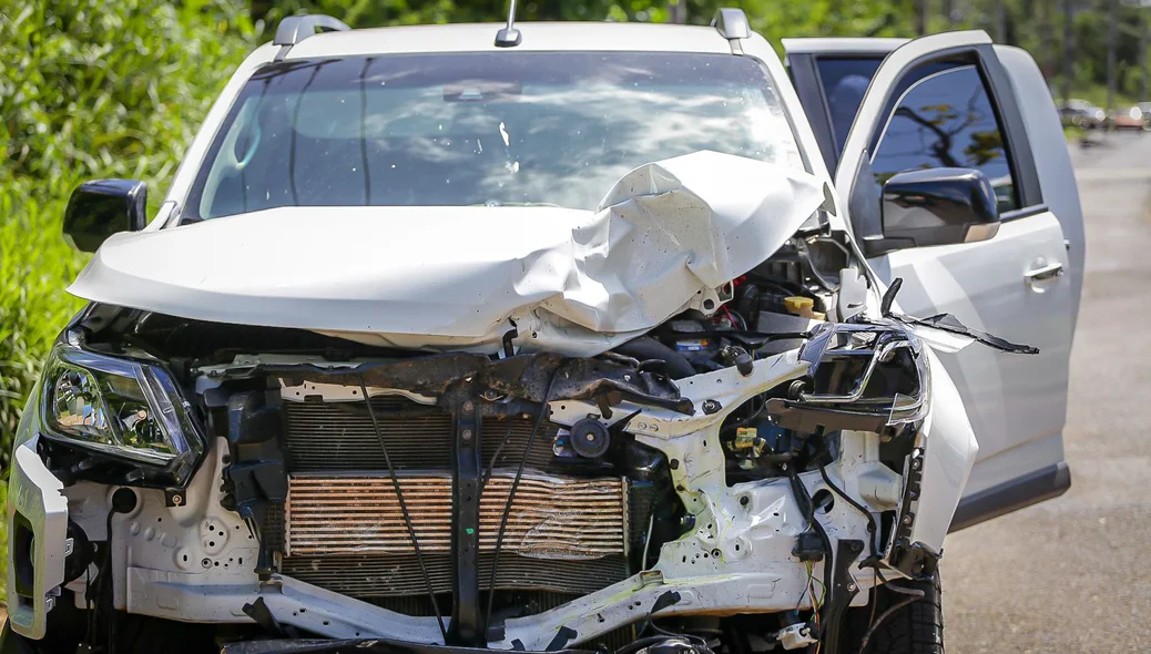 Situação da S10 após a colisão