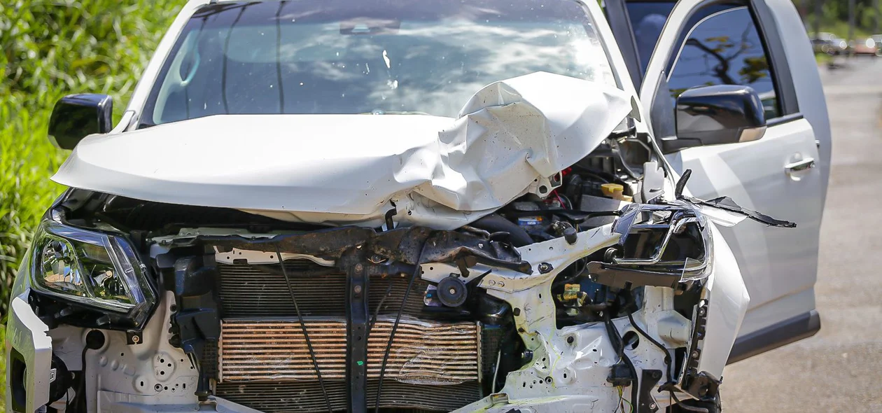Situação da S10 após a colisão