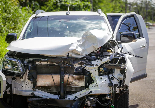 Situação da S10 após a colisão