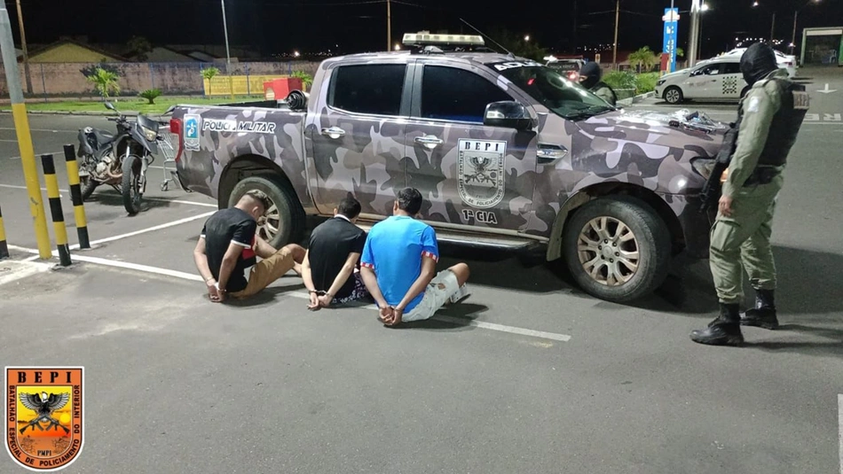 Suspeitos foram presos no Assaí em Teresina