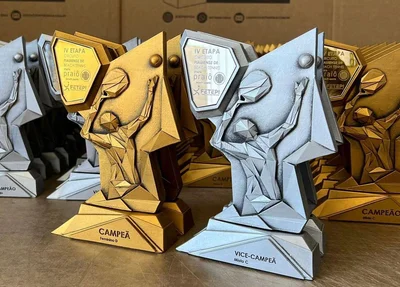Troféus da Etapa Praiô do Circuito Piauiense de Beach Tennis