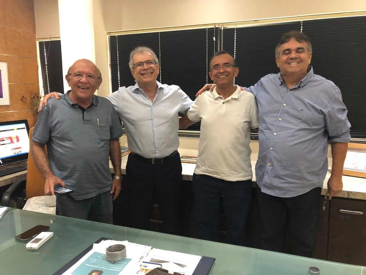 Vereador Edson Melo, João Vicente, vereador Paulo Lopes e Jorge Lopes
