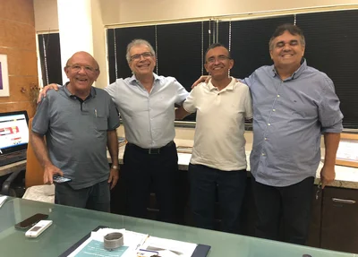 Vereador Edson Melo, João Vicente, vereador Paulo Lopes e Jorge Lopes