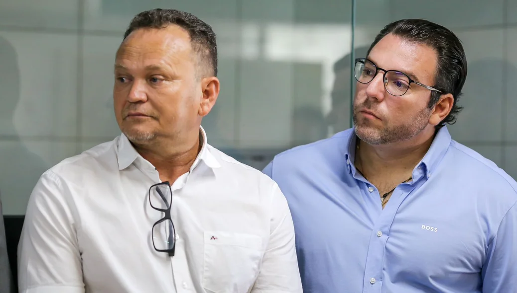 Vereadores Roberval Queiroz e Markim Costa