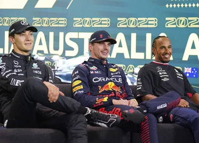 Verstappen, Russell e Hamilton foram os mais rápidos da classificação