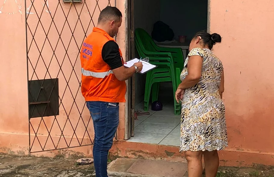 Vistoria realizada em residência na zona leste