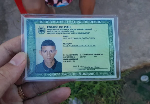 Adolescente Luiz Gustavo da Costa Silva é morto em Piripiri