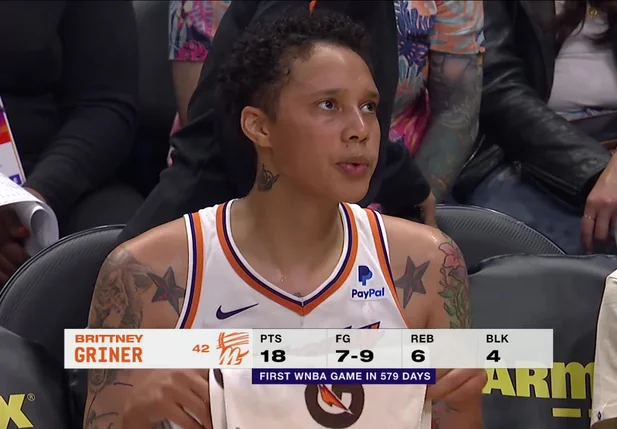 Brittney Griner voltou às quadras