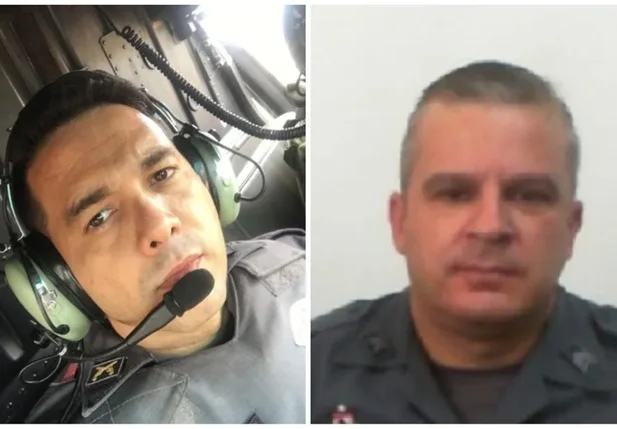 Capitão Josias Justi e sargento Roberto da Silva