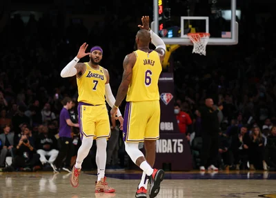Carmelo Anthony fez dupla com LeBron James nos Lakers