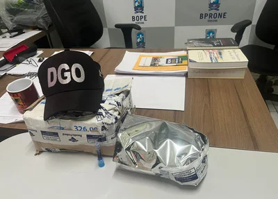 Cocaína apreendida pela PM em agência do Correios de Teresina
