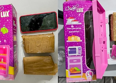 Droga escondida em brinquedo