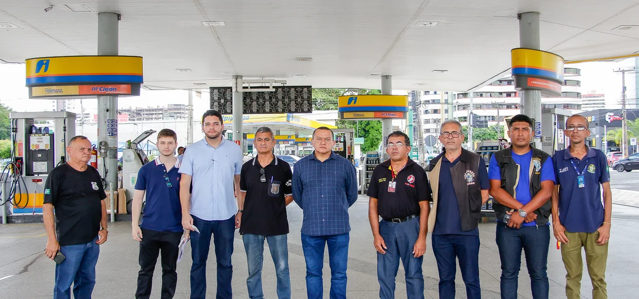 Equipe presente na fiscalização
