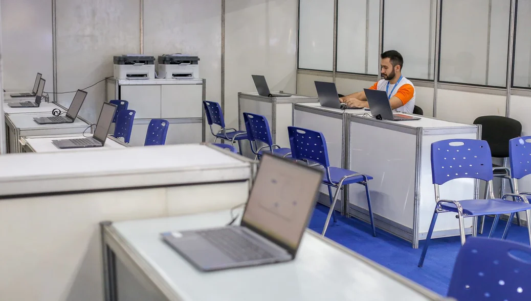 Estrutura para receber microempreendedores na Semana do MEI 2023