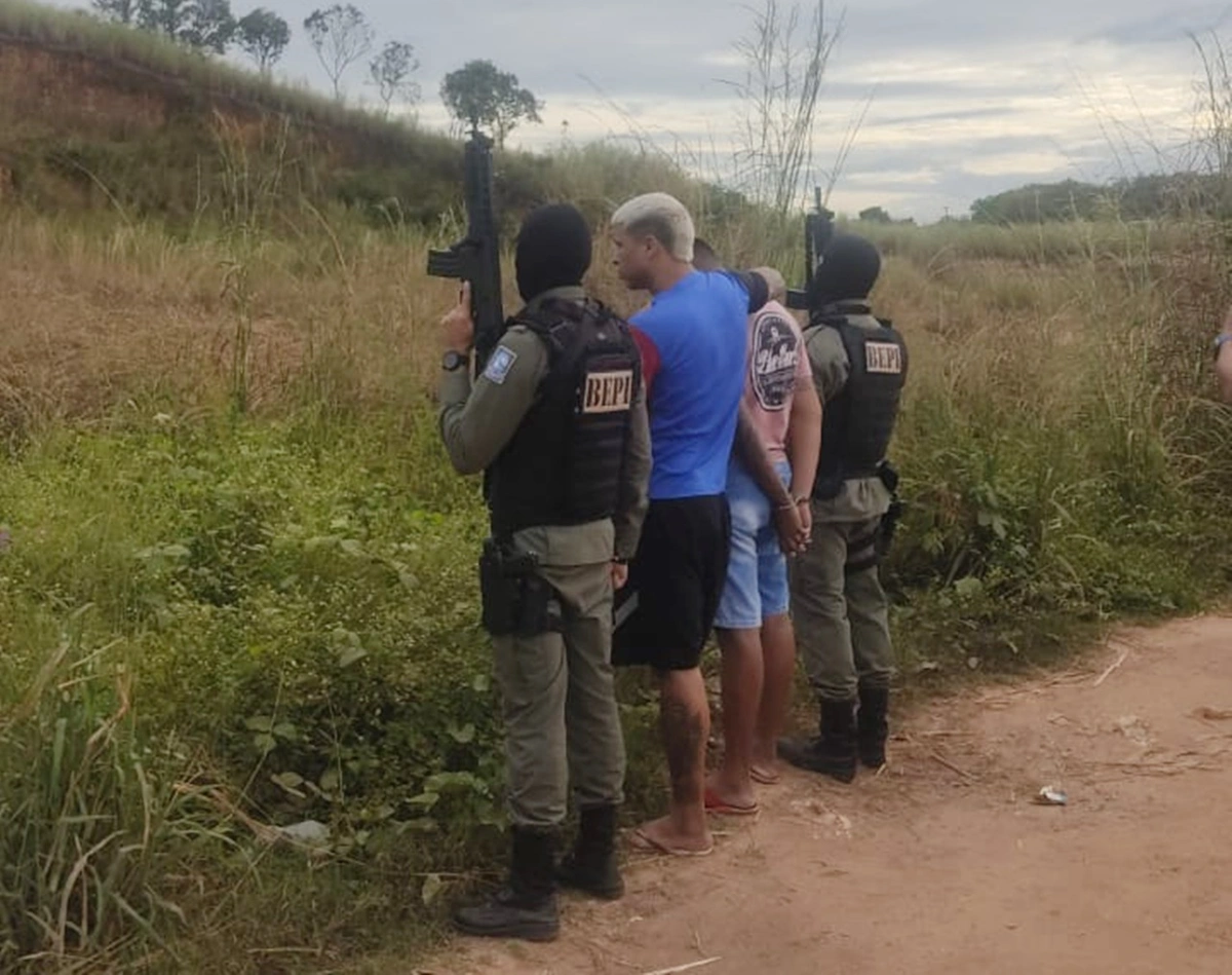 Faccionados presos pelo BEPI na zona sul de Teresina