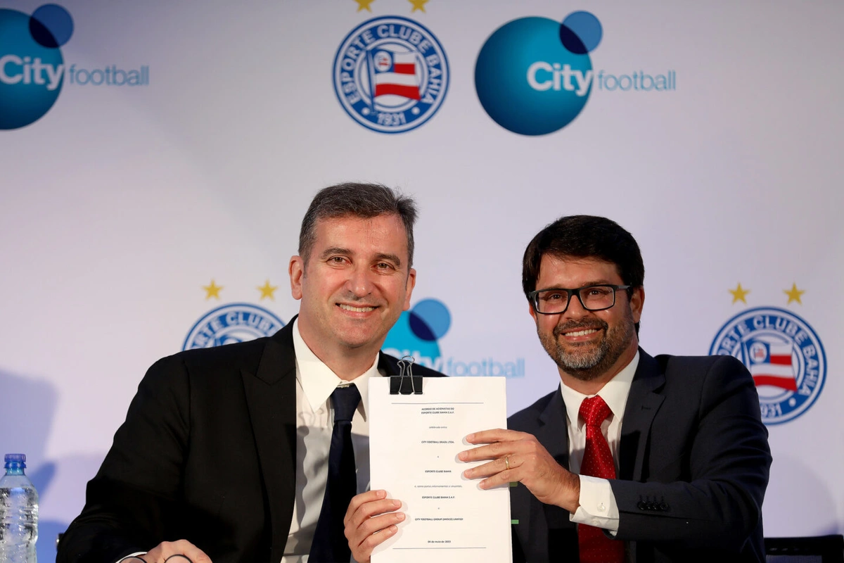 Ferran Soriano e Maurício Bellintani, CGF e EC Bahia