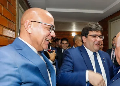 Governador Rafael Fonteles e o presidente Franze Silva