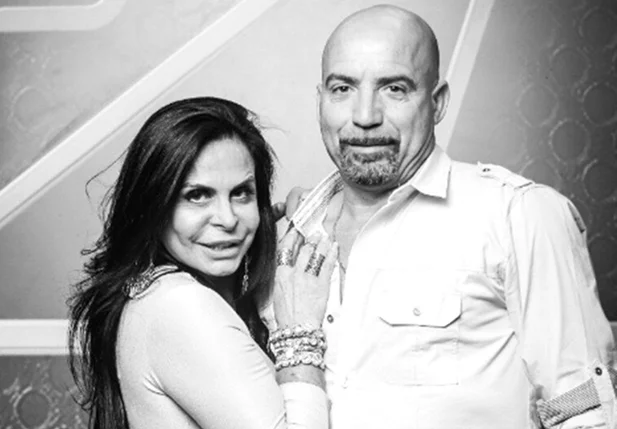 Gretchen e ex-marido Carlos Marques