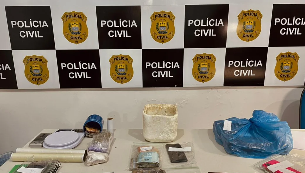 Ilícitos apreendidos durante operação do DRACO