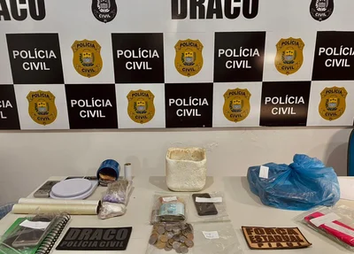 Ilícitos apreendidos durante operação do DRACO