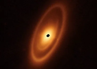 Imagem dos cinturões em torno da estrela Fomahault