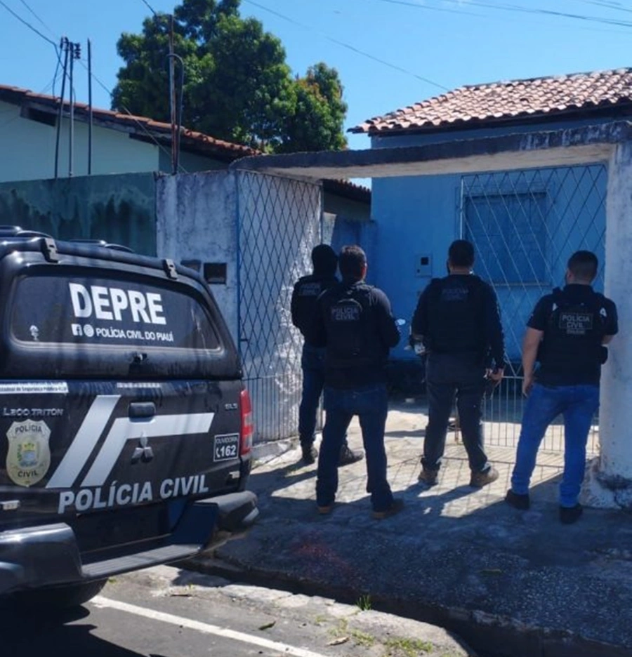 Imóvel que a Polícia Civil realizou a busca na zona Sudeste.