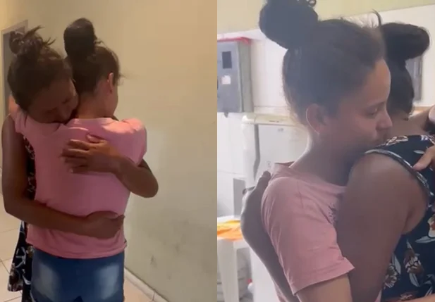 Jovem escravizada por 15 anos reencontrando a mãe