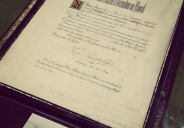 Lei Áurea, lei nº 3.353, de 13 de maio de 1888.
