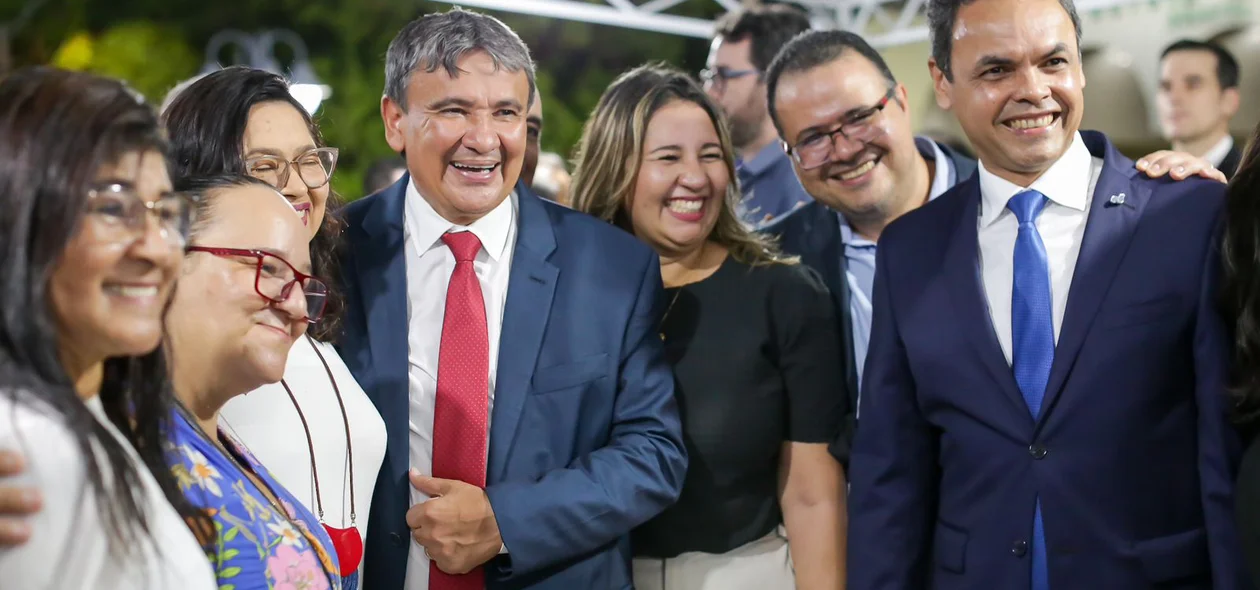 Ministro Wellington Dias e deputado Gil Carlos