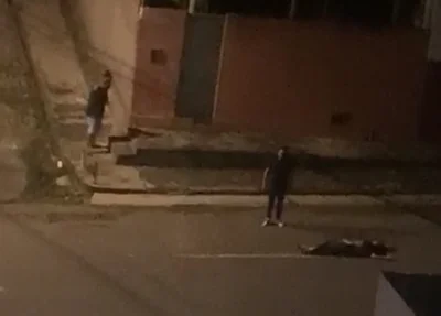 Momento em que a vítima desmaia