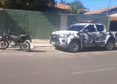Motocicleta recuperada pela PM