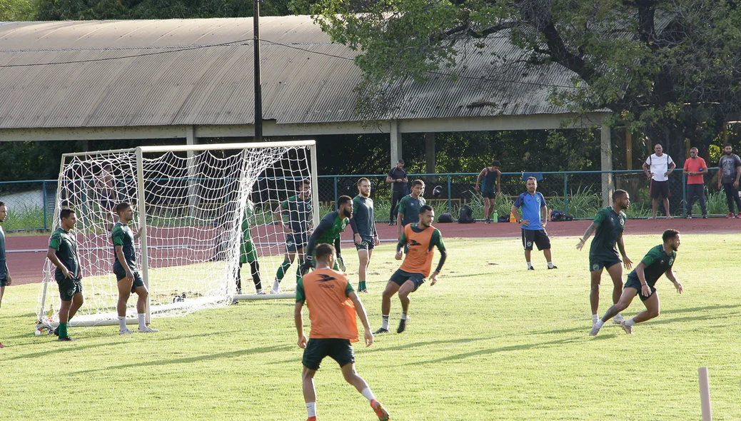 Os trabalhos foram focados em finalização de jogadores