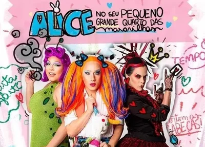Peça "Alice no seu pequeno grande quarto das maravilhas"