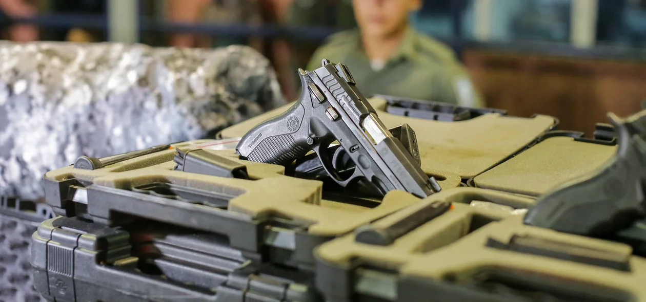 PM recebeu novas pistolas