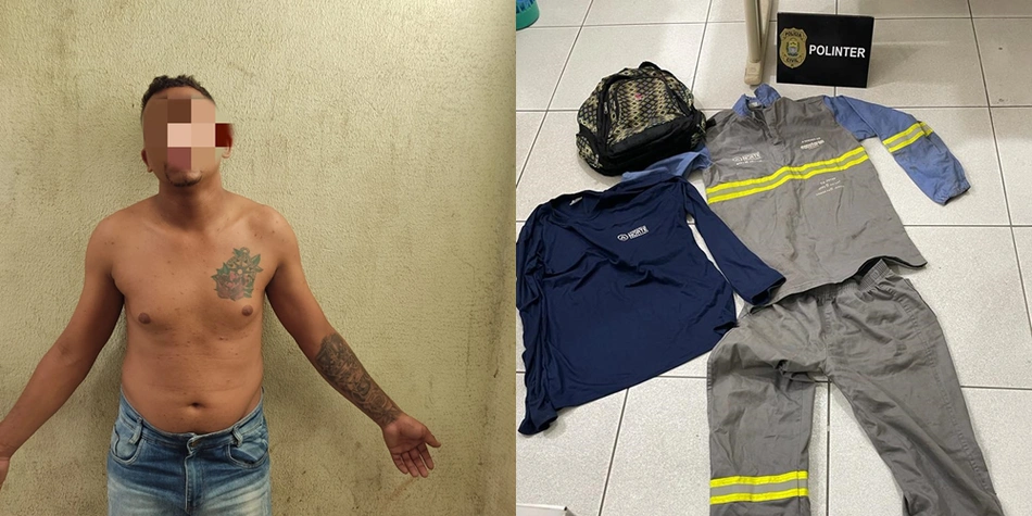 Polícia apreendeu fardamento da Equatorial na casa do acusado