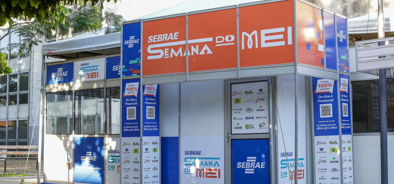 Um dos pontos da Semana do MEI 2023 localizado na Praça Rio Branco, Centro de Teresina