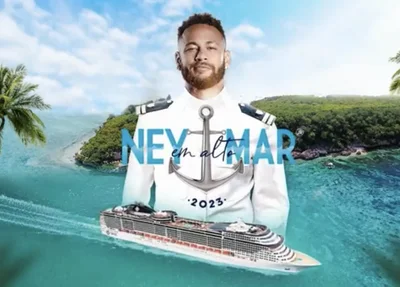Poster de divulgação do evento "Ney em Alto Mar"