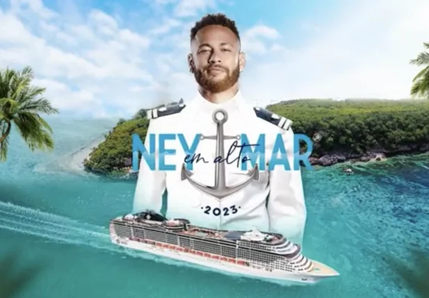 Poster de divulgação do evento "Ney em Alto Mar"