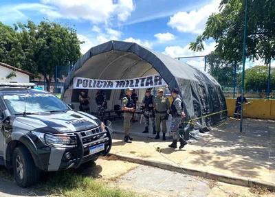 Posto de Comando montado na Vila Paraíso, bairro Promorar