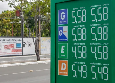 Preço do combustível no posto Petrobras