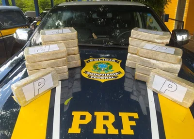 PRF em Picos apreendeu cocaína avaliada em mais de RS 2,4 milhões