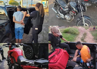 Prisões e apreensões durante blitz