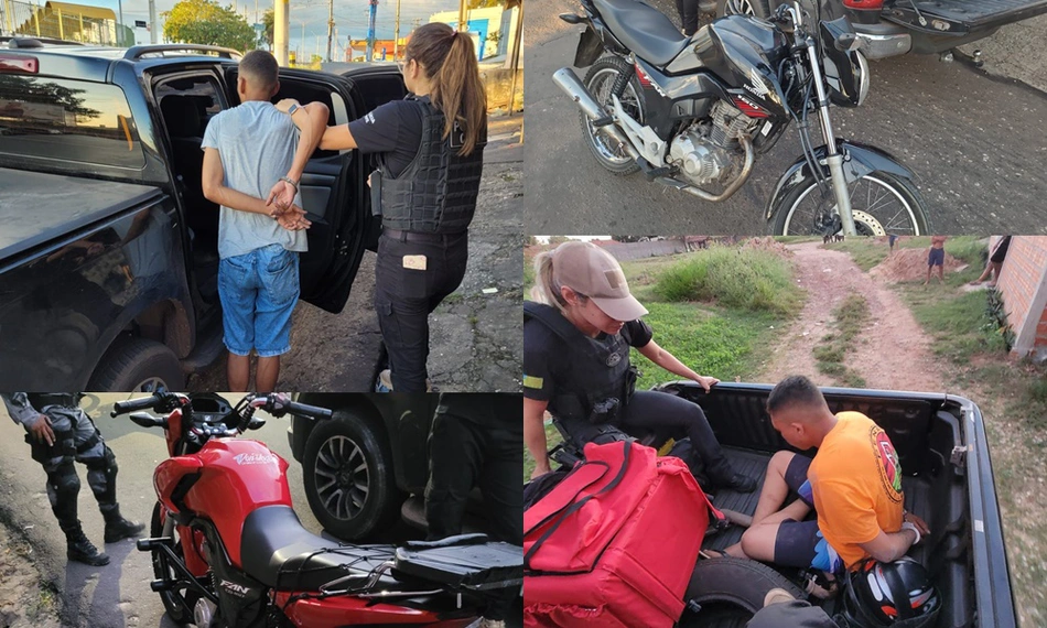 Prisões e apreensões durante blitz